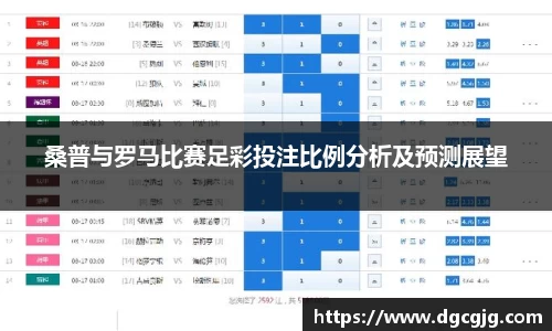 桑普与罗马比赛足彩投注比例分析及预测展望